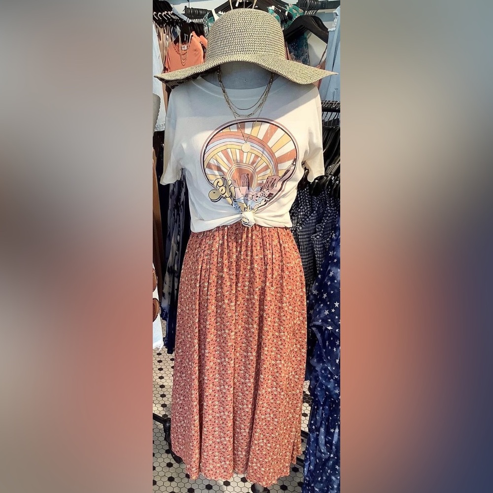 Dry Goods Lush Floral Midi Sun Dress